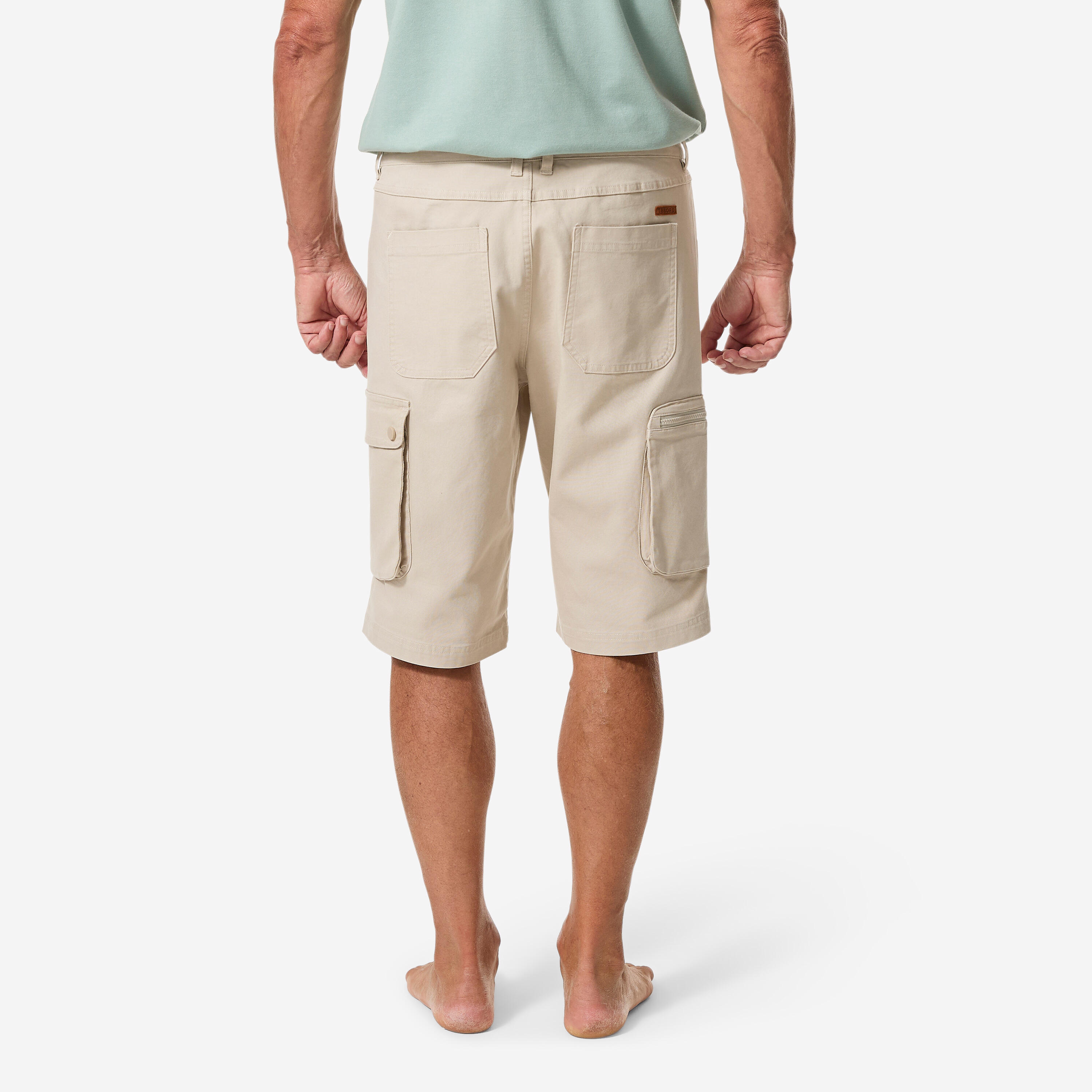 Segelshorts Herren, 100 cargo beige 4/9