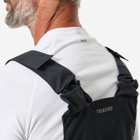 Напівкомбінезон чоловічий 500 вітрильного спорту темно-сірий