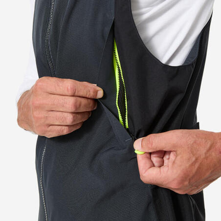 Напівкомбінезон чоловічий 500 вітрильного спорту темно-сірий