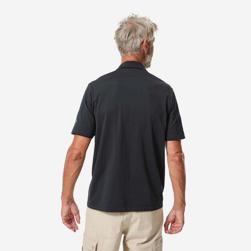 Erkek Yelkenli Polo Tişörtü - Koyu Gri - 500