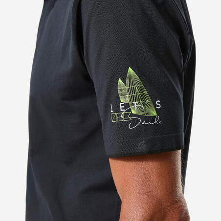 Футболка-поло чоловіча 500 темно-сіра