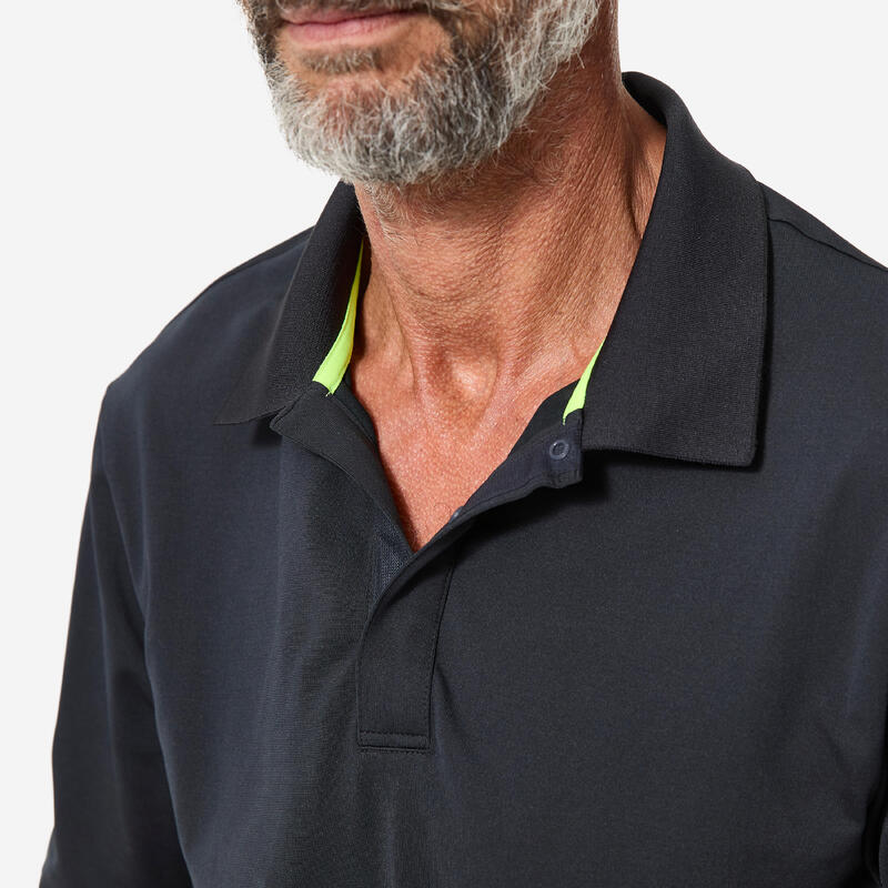 Erkek Yelkenli Polo Tişörtü - Koyu Gri - 500