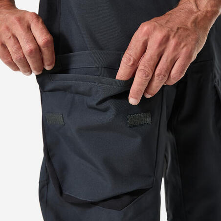 Напівкомбінезон чоловічий 500 вітрильного спорту темно-сірий