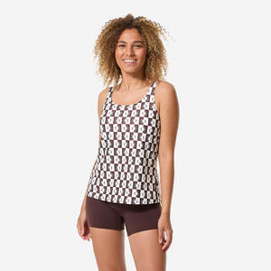 Bañador Tankini Shorty Natación Heva Suna Mujer Marrón