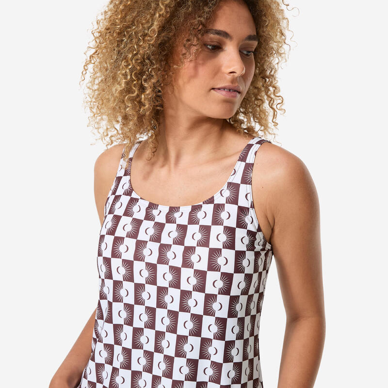 Costum de baie întreg înot Tankini Shorty Heva suna Maro Damă