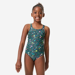Maillot de bain 1 pièce natation Fille enfant, Vega magic jaune