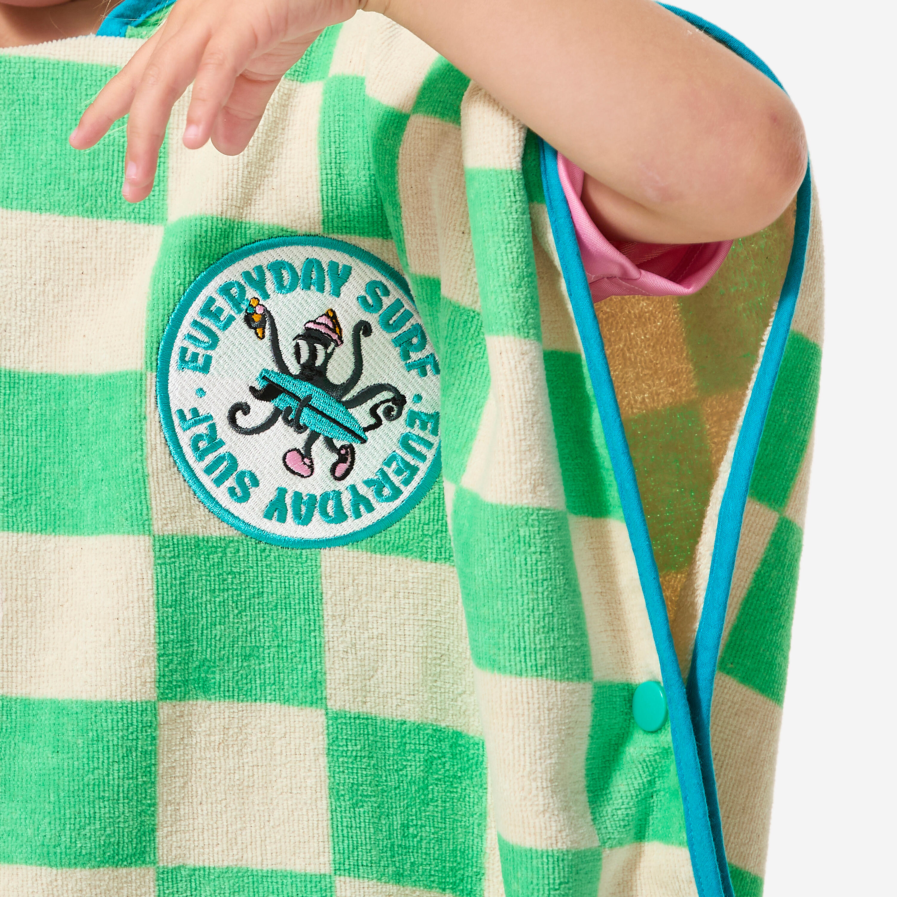 Poncho surf bambini POULPY verde 4/8