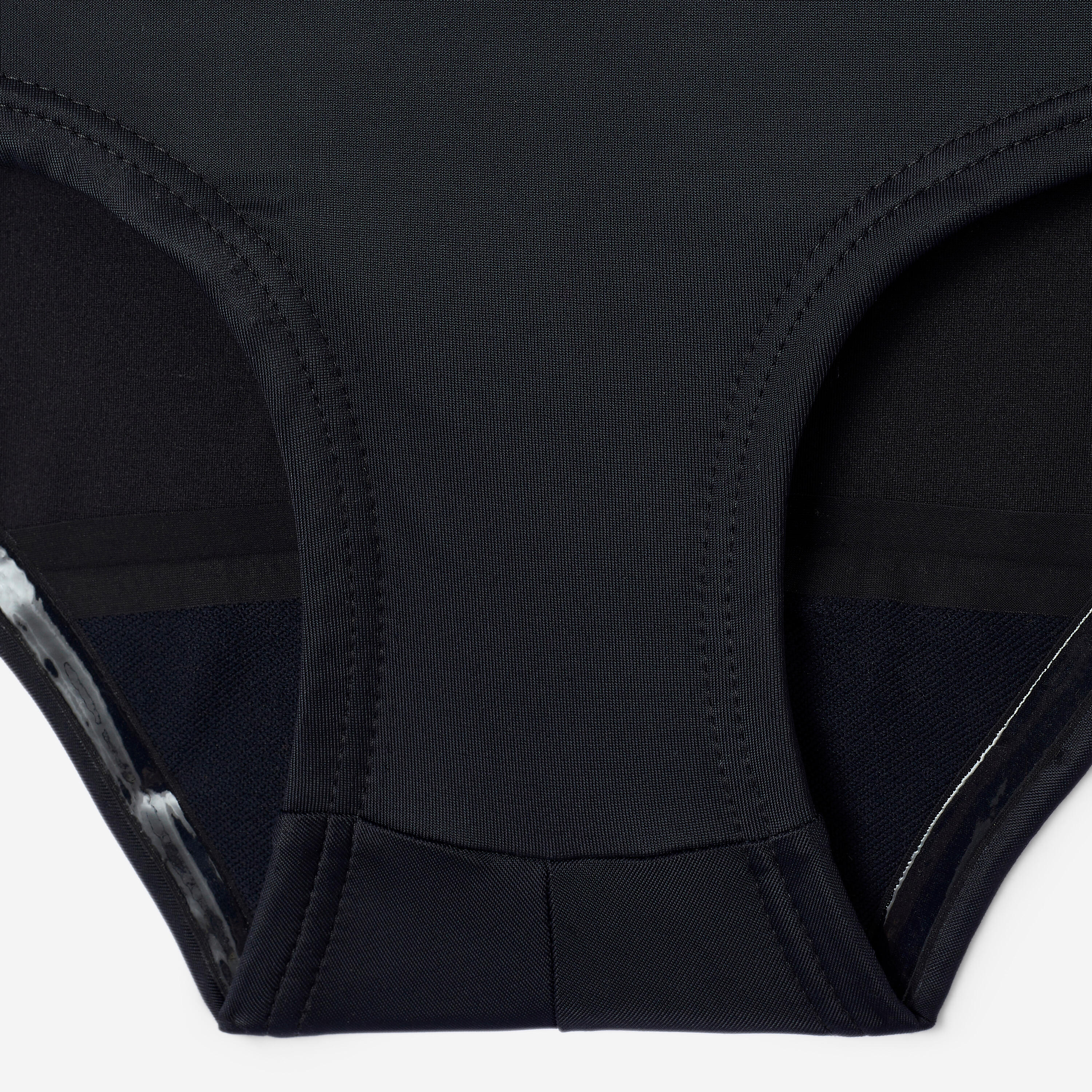 Maillot de bain menstruel étanche - Shorty ado - Flux moyen - SMOON Cyané noir 9/14
