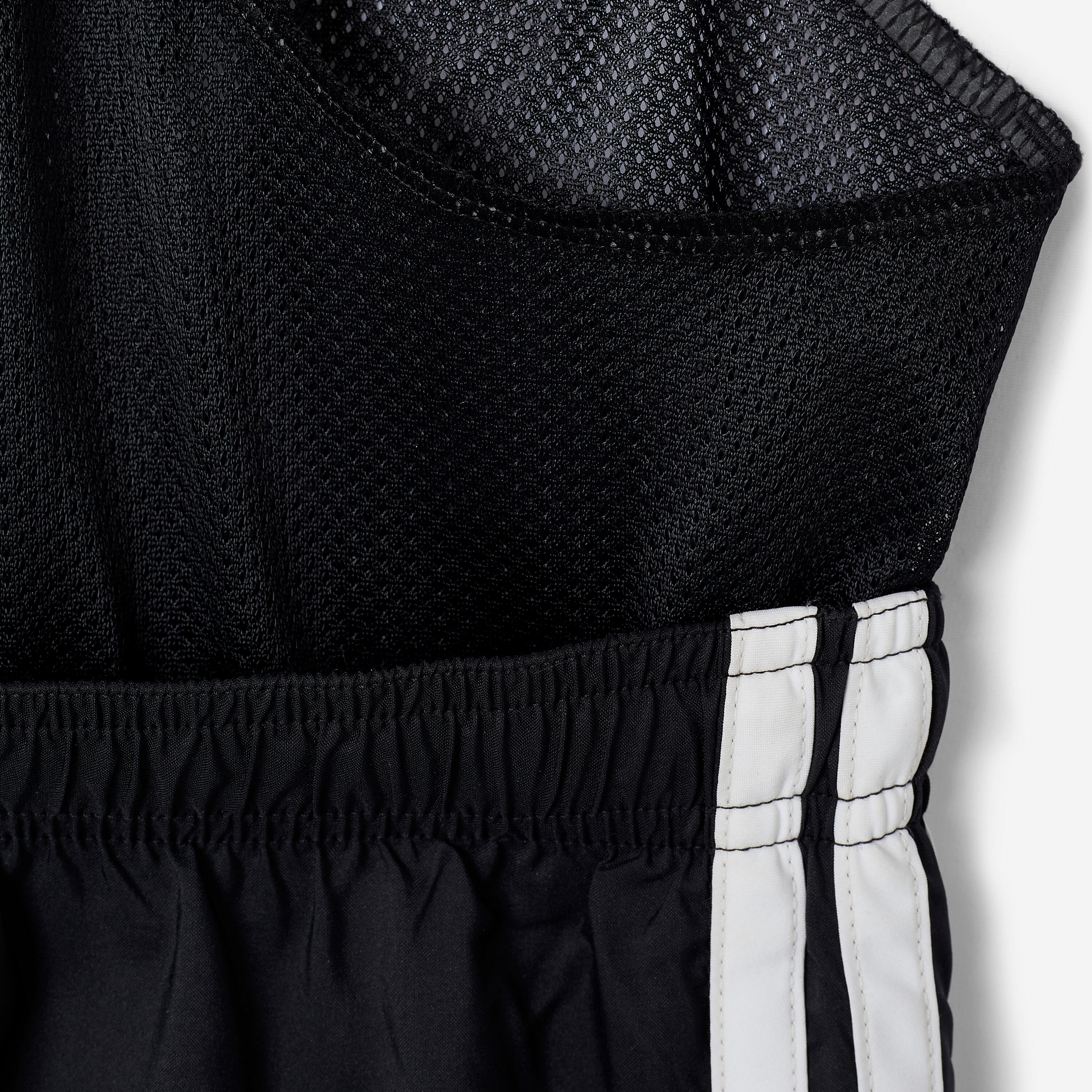 Badeshorts Jungen, Swimshort 3 Streifen, Adidas, Schwarz und Weiss 9/11