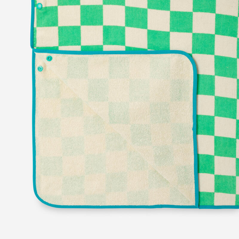 Poncho de baie 500 Poulpy Verde Copii 110-135 cm