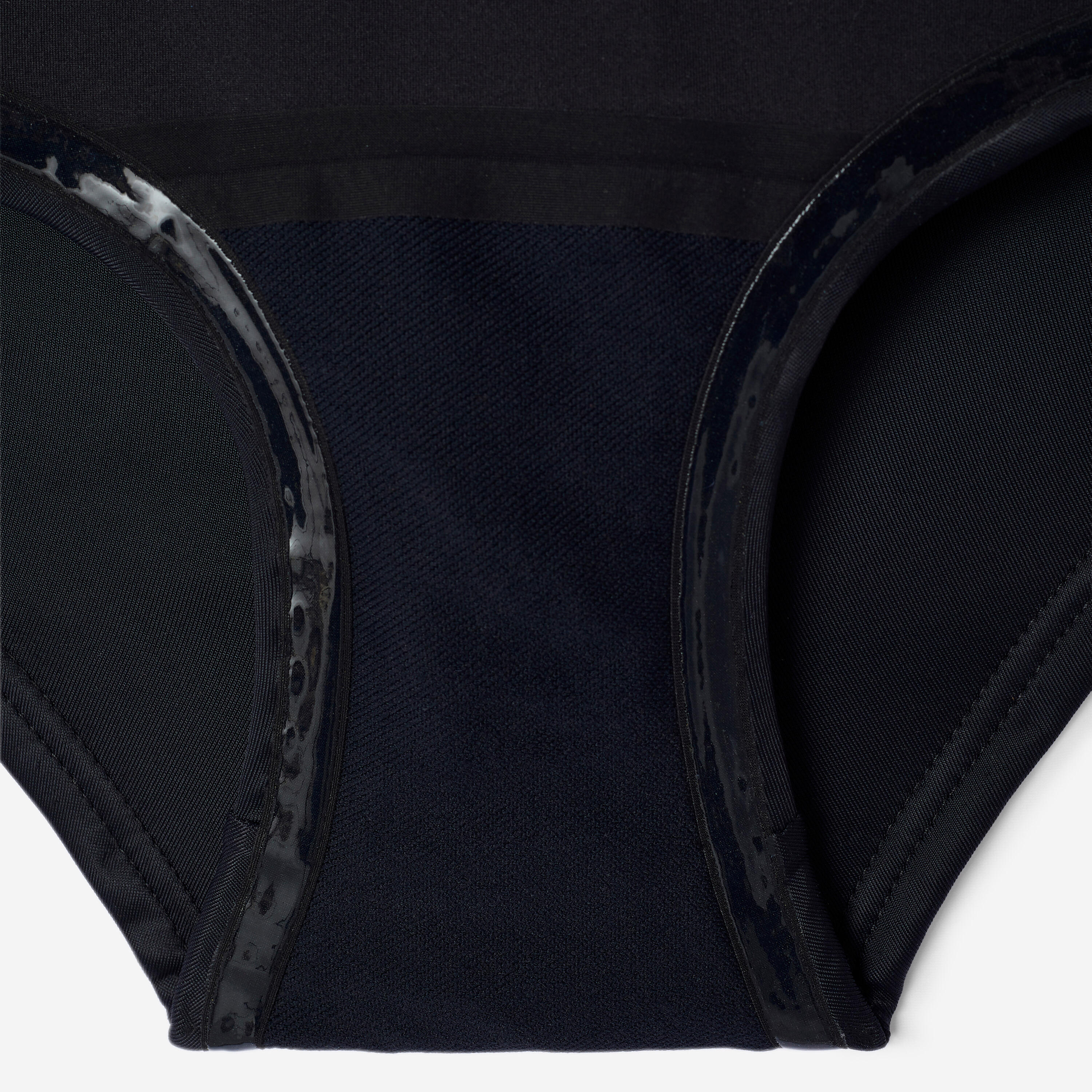 Maillot de bain menstruel étanche - Shorty ado - Flux moyen - SMOON Cyané noir 8/14