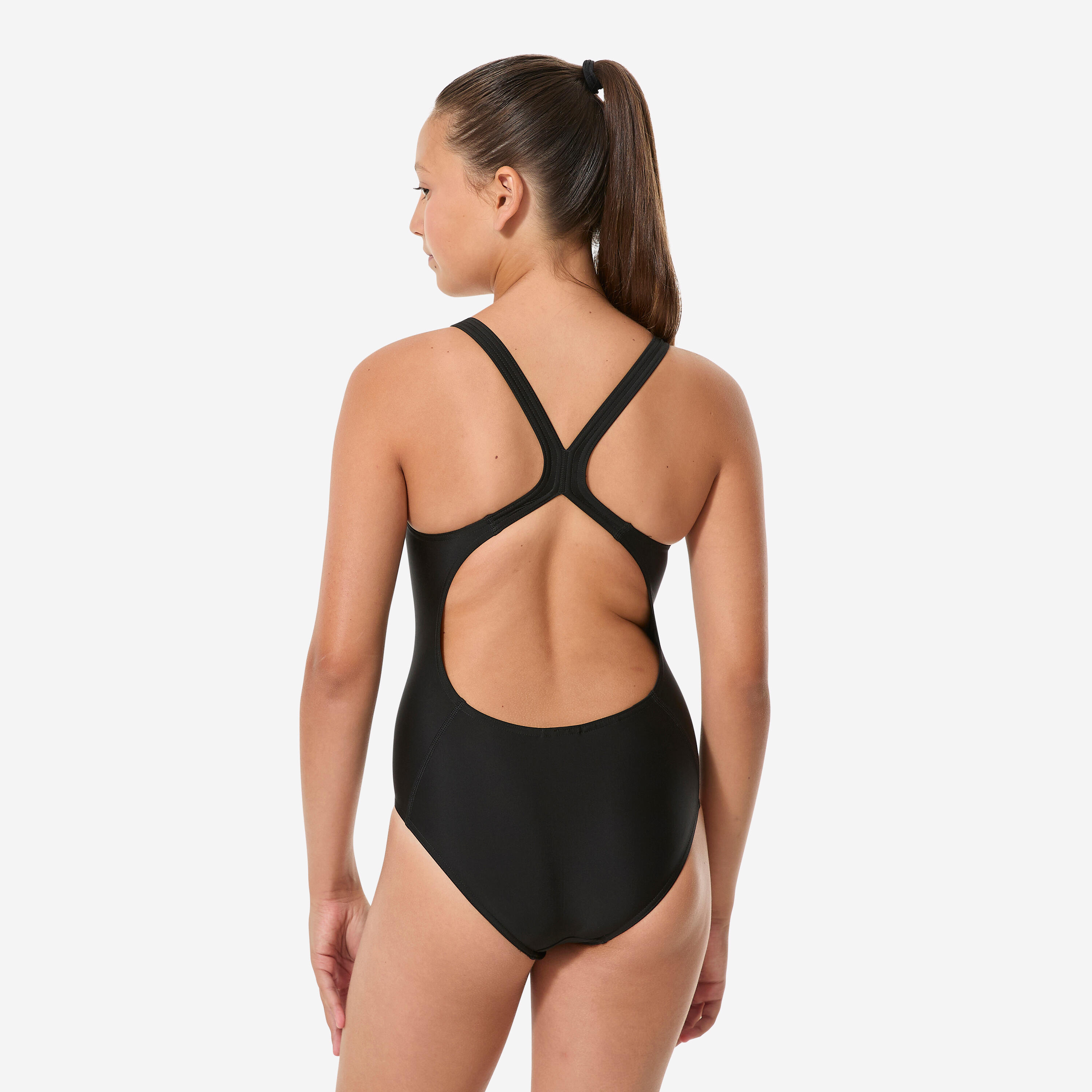 Fato de Banho de Natação Menina Preto 2/8