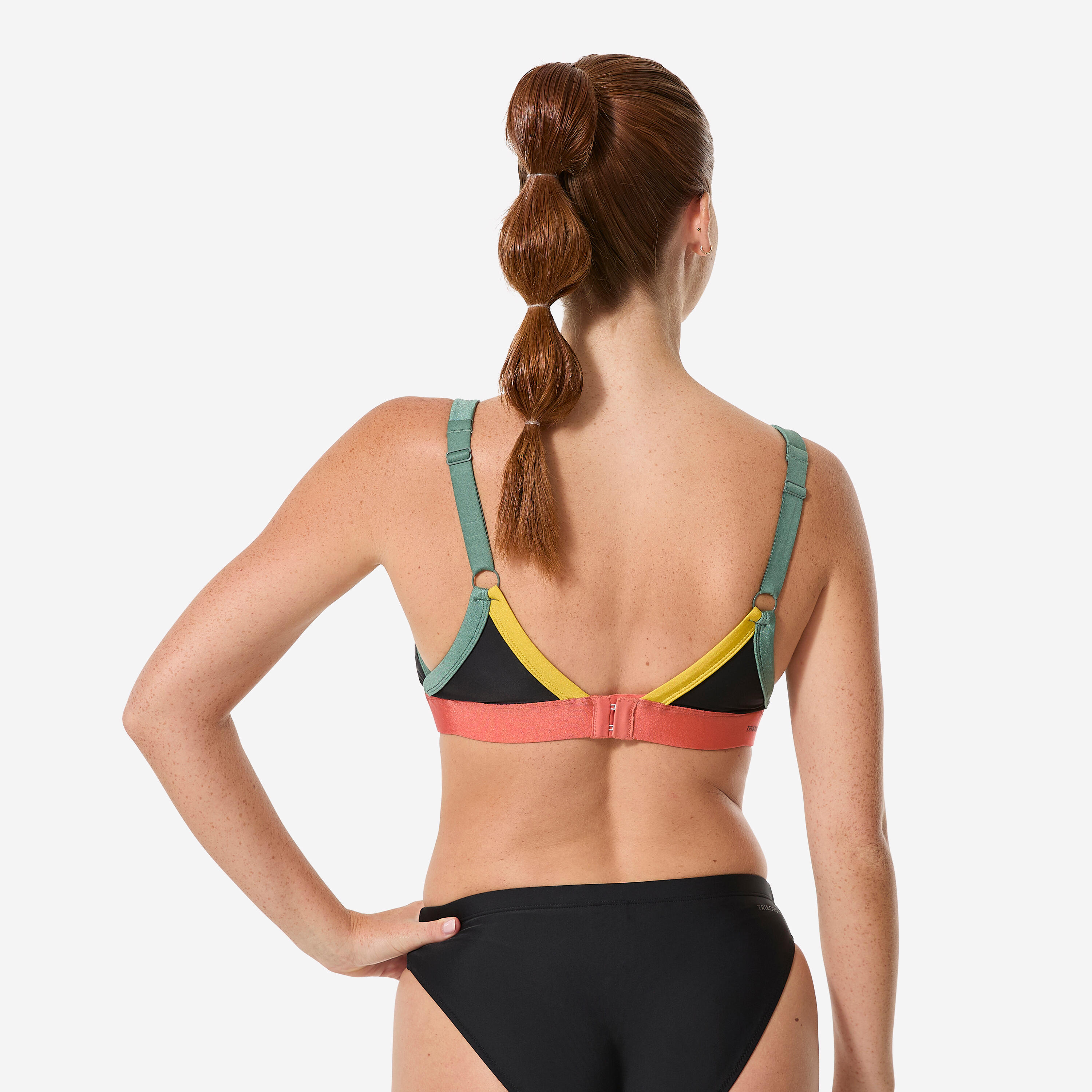 Top de Bikini de Natação de Hidroginástica Mulher, Venus terracota 4/10