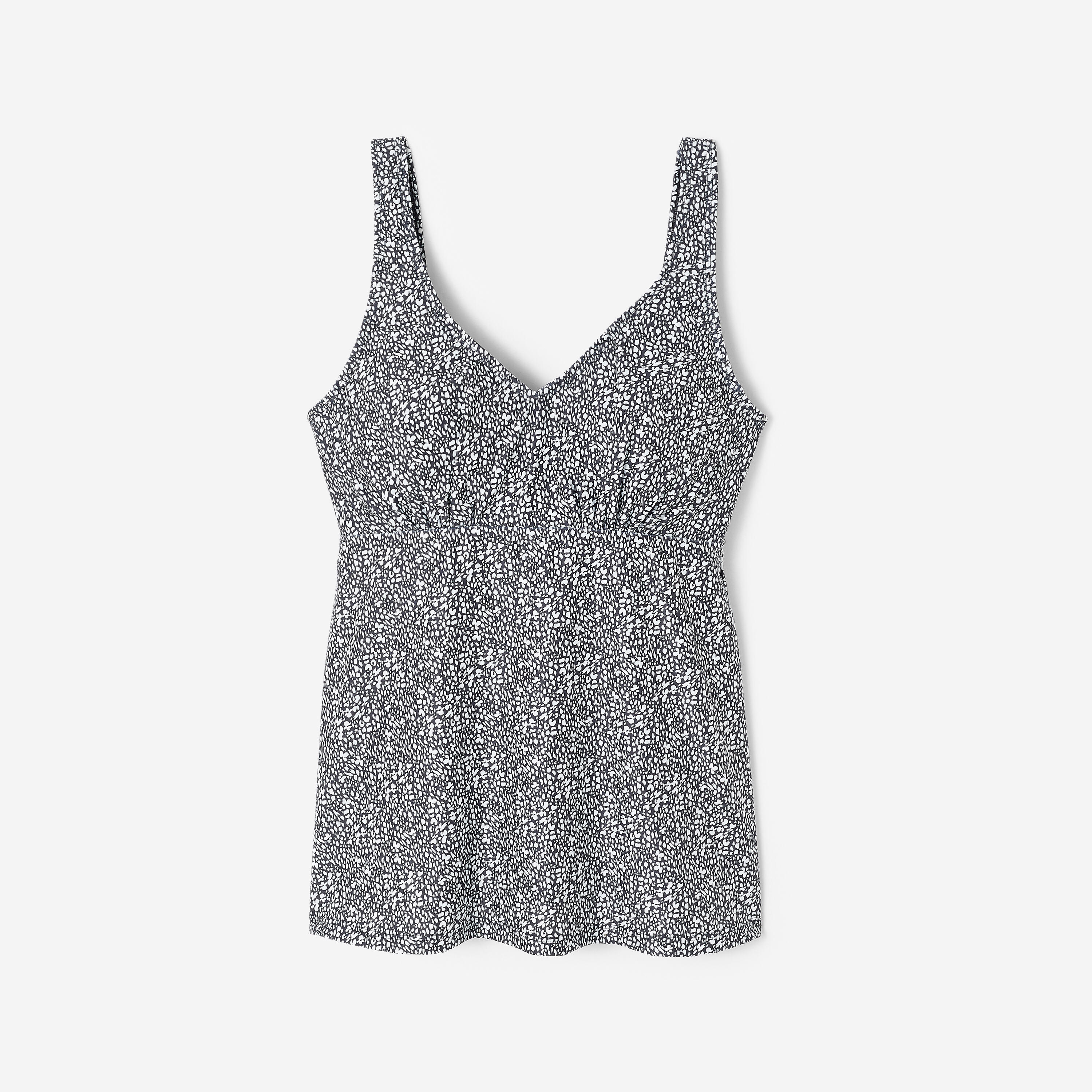 Fato de banho Tankini de Hidroginástica Mulher, Lily leo Preto 7/9
