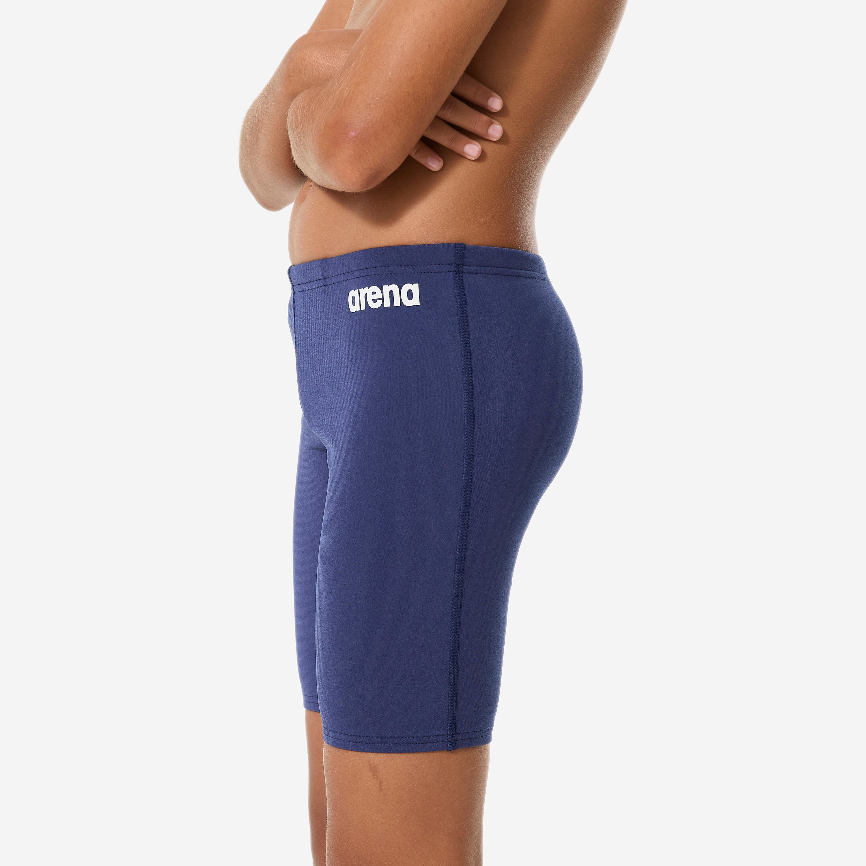 Jammer de natation garçon, Arena Solid bleu marine 5/10