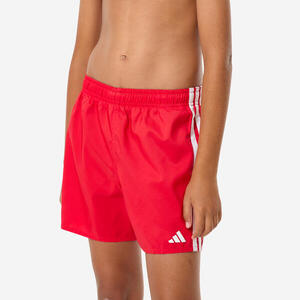 Bermudas Swimshort ADIDAS Niño Rojo-Blanco 3 Bandas