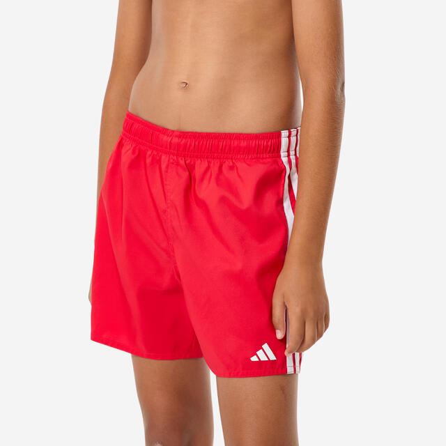 Bermudas Swimshort ADIDAS Niño Rojo-Blanco 3 Bandas