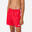 Șort de baie Swimshort 3 benzi Adidas roșu și alb Băieți