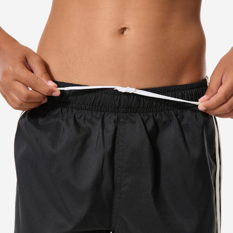 Șort de baie Swimshort 3 benzi Adidas Negru și alb Băieți