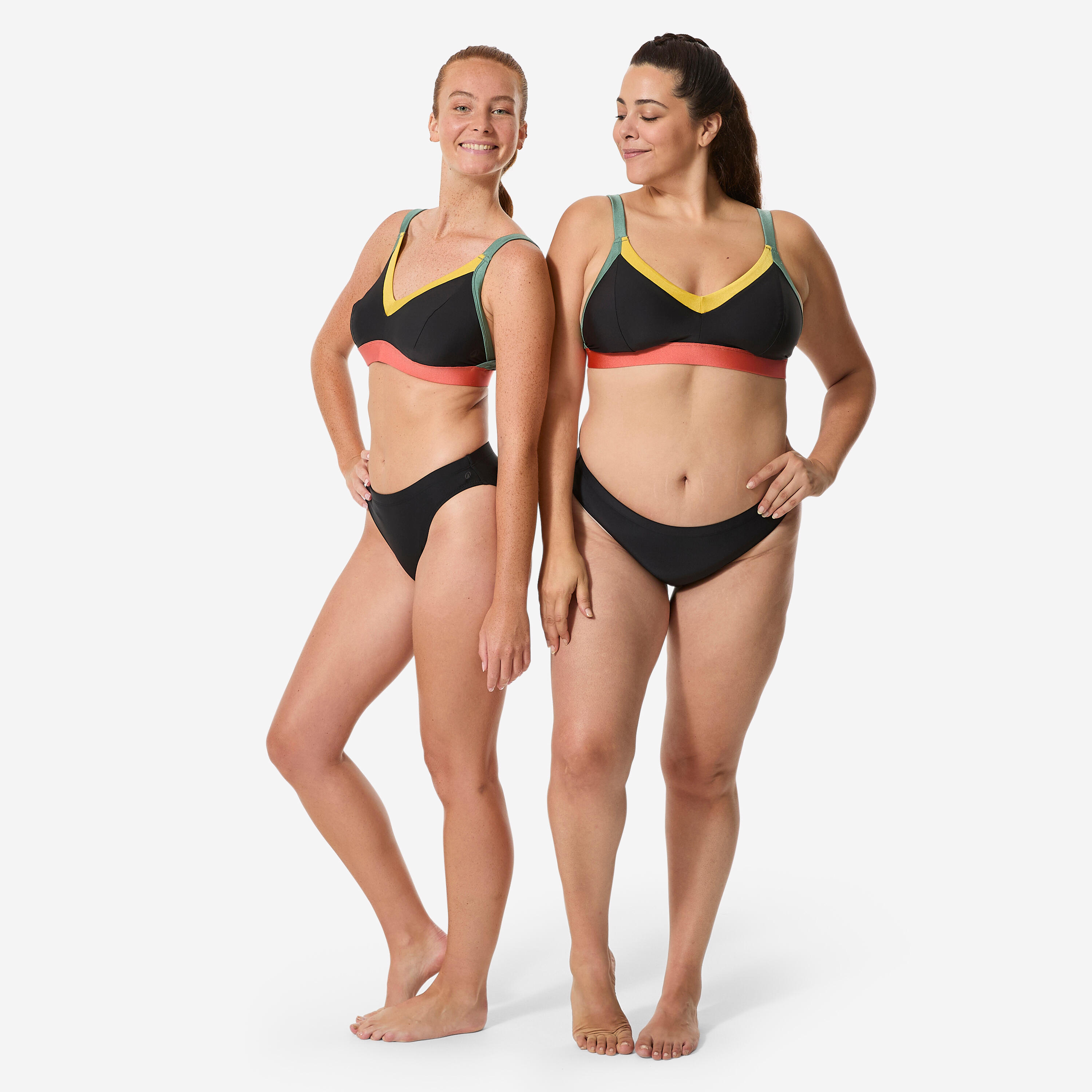 Top de Bikini de Natação de Hidroginástica Mulher, Venus terracota 3/10