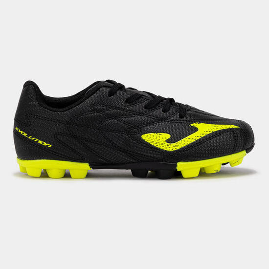 Scarpe calcio bambino EVOLUTION nere gialle