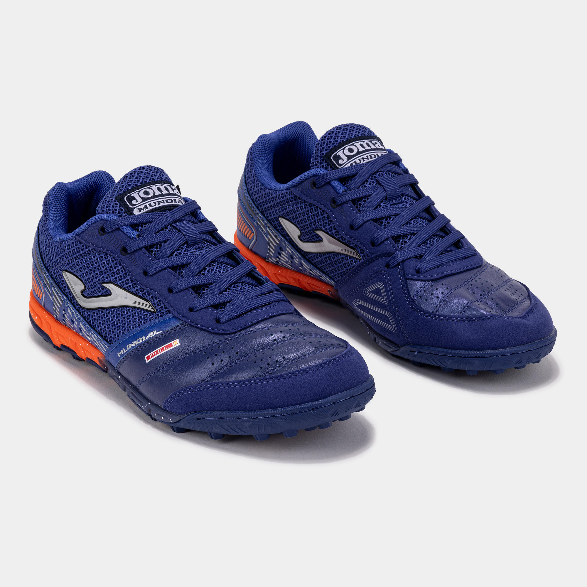 Scarpe calcetto adulto MUNDIAL FW25 blu arancione 2/5