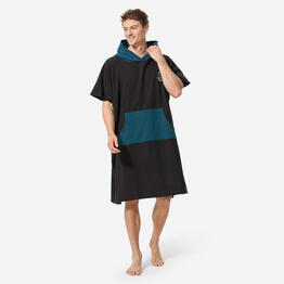 Poncho surf Adulte - 500 noir