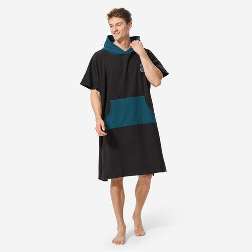 Poncho surf Adulte - 500 noir