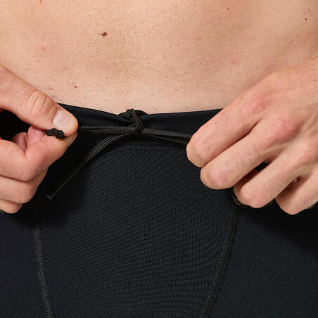 Плавки-боксери чоловічі Fiti для плавання чорні/білі