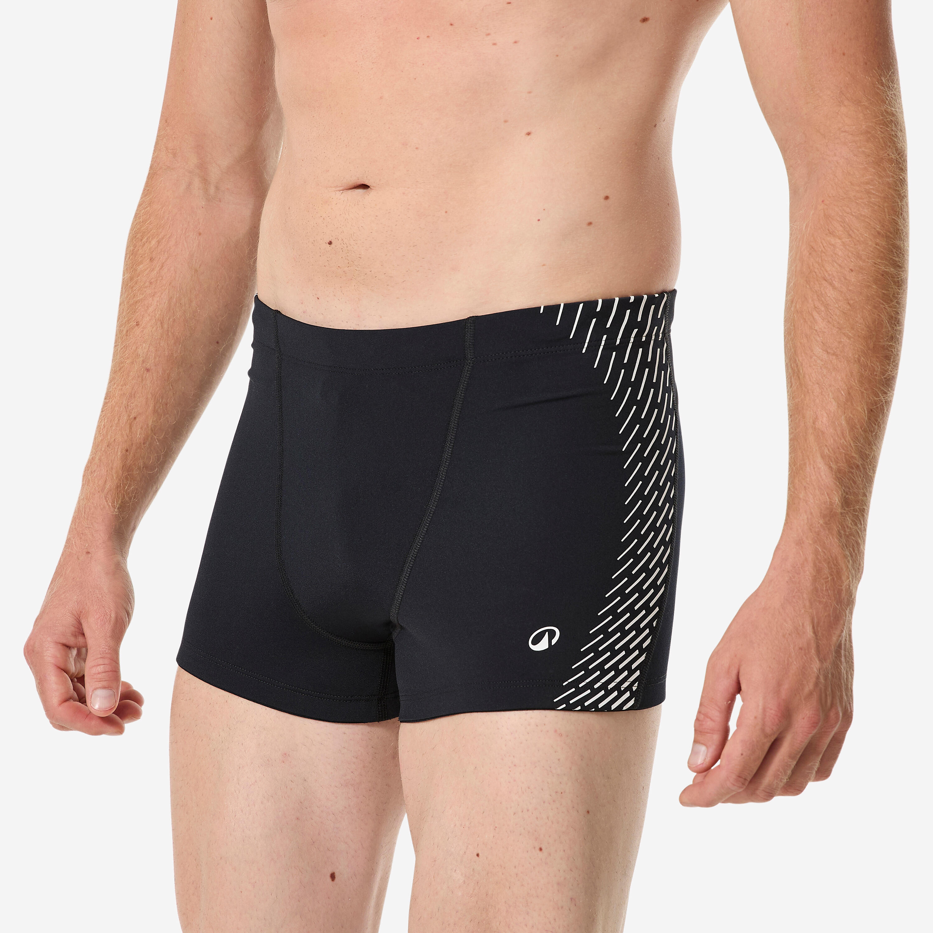 Men’s swimming boxer, Fiti black white