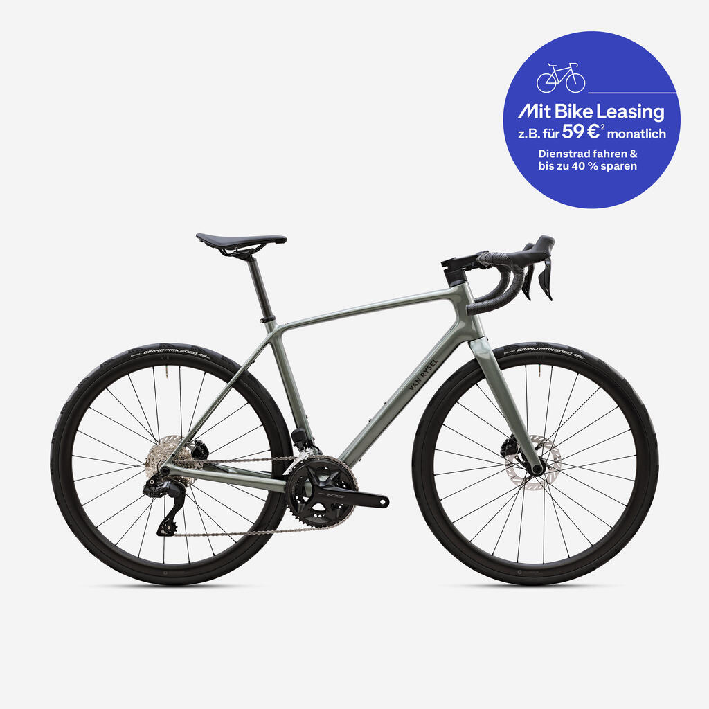 Kaki zeleno cestno kolo ENDURANCE 105 Di2, EDR CF ULTRA 