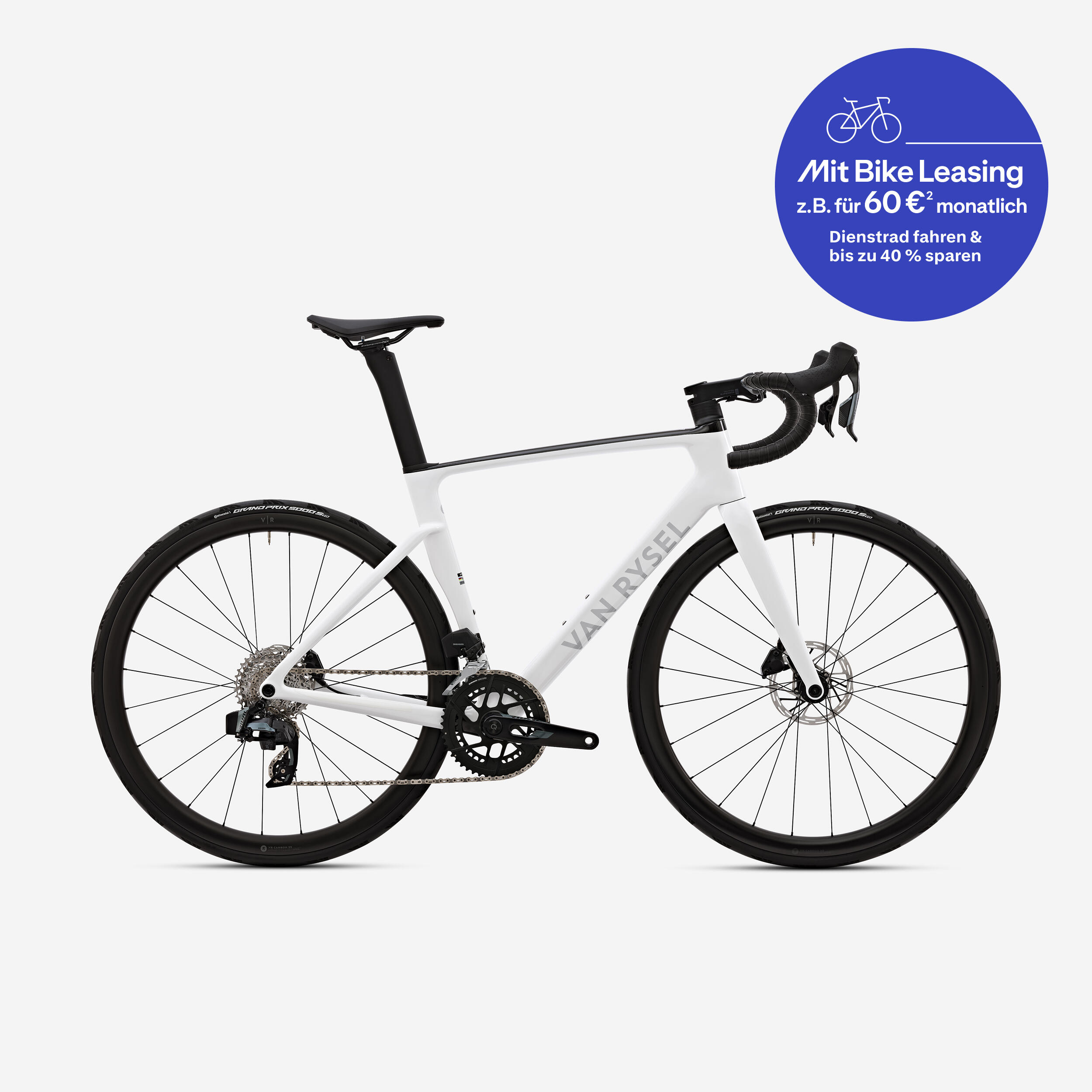 Rennrad Race RCR-R CF SRAM Rival AXS E1 2x12 Powermeter weiß 2/16