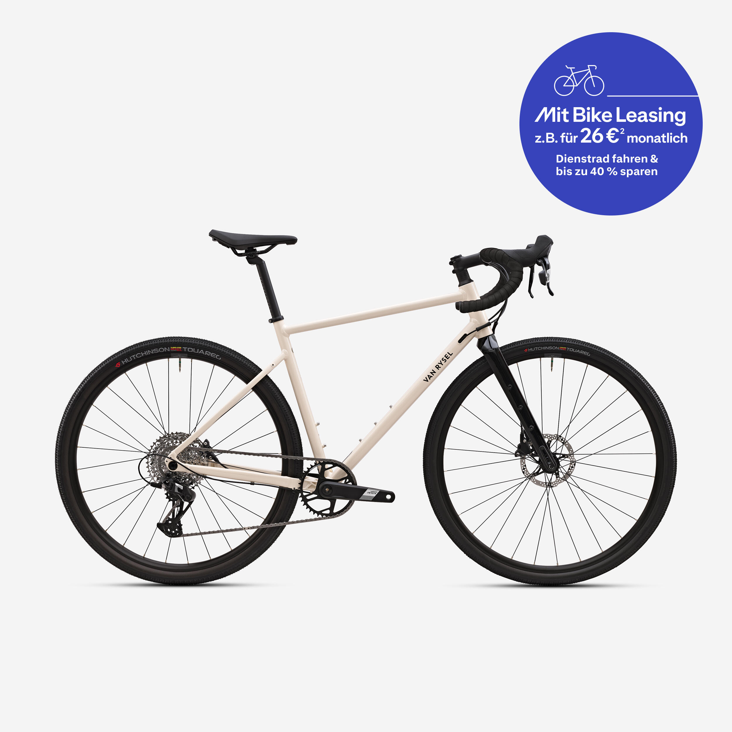 Gravelbike GRVL AF SRAM Apex 1x12 Beige | Decathlon