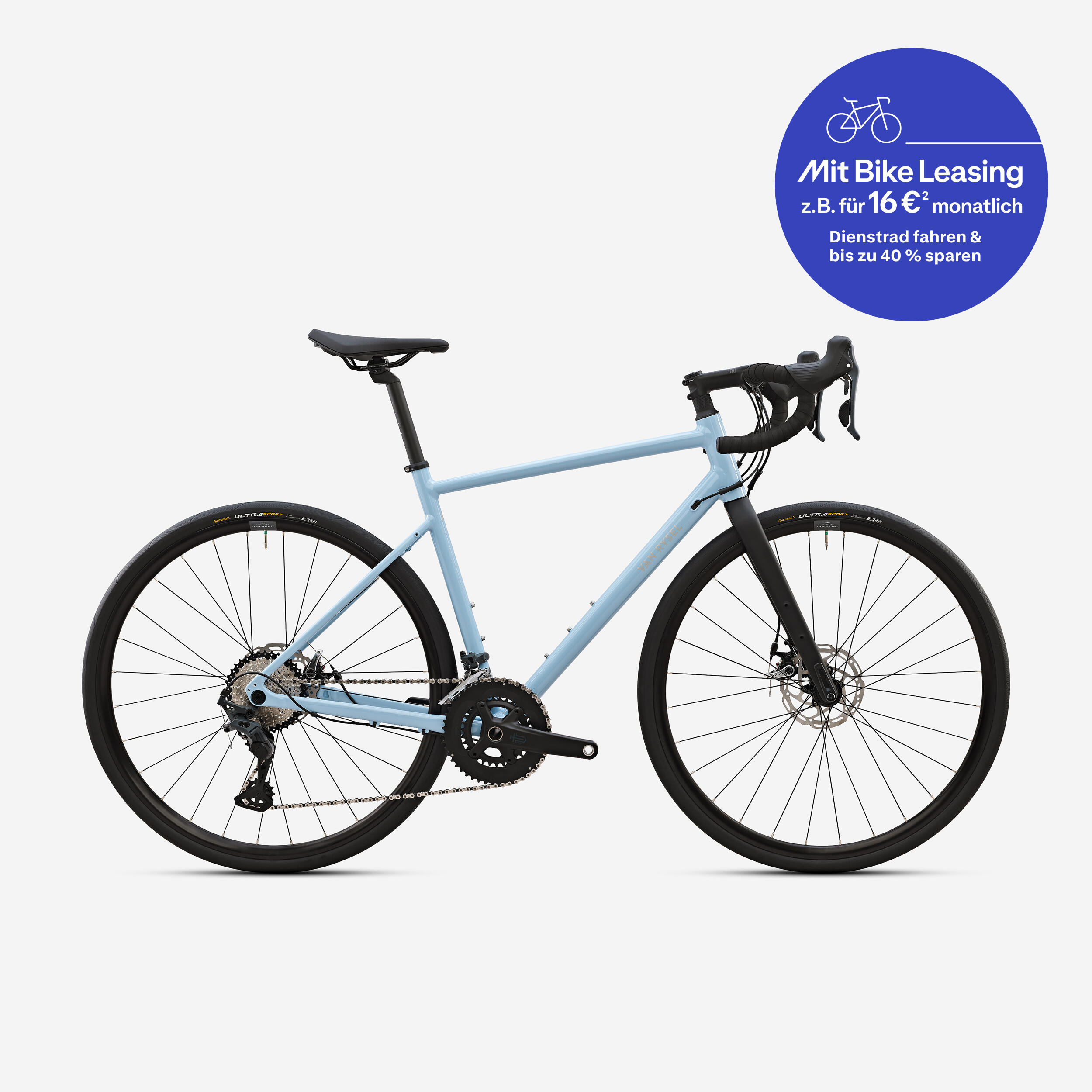 Endurance Rennrad EDR AF Microshift Sword 2x10 hellblau 2/12