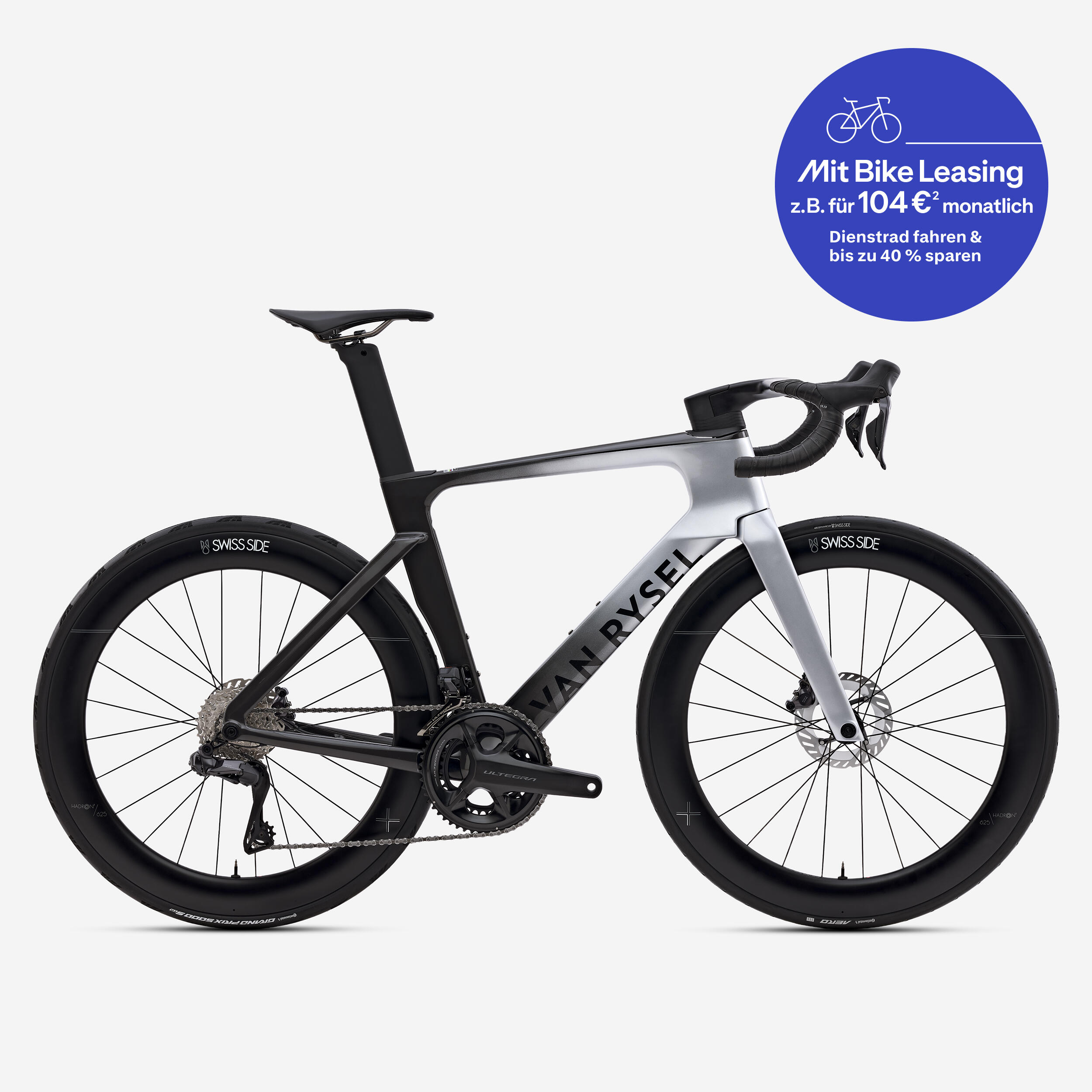 Race Rennrad RCR-F Pro CF Shimano Ultegra Di2 2x12 Grau 2/17