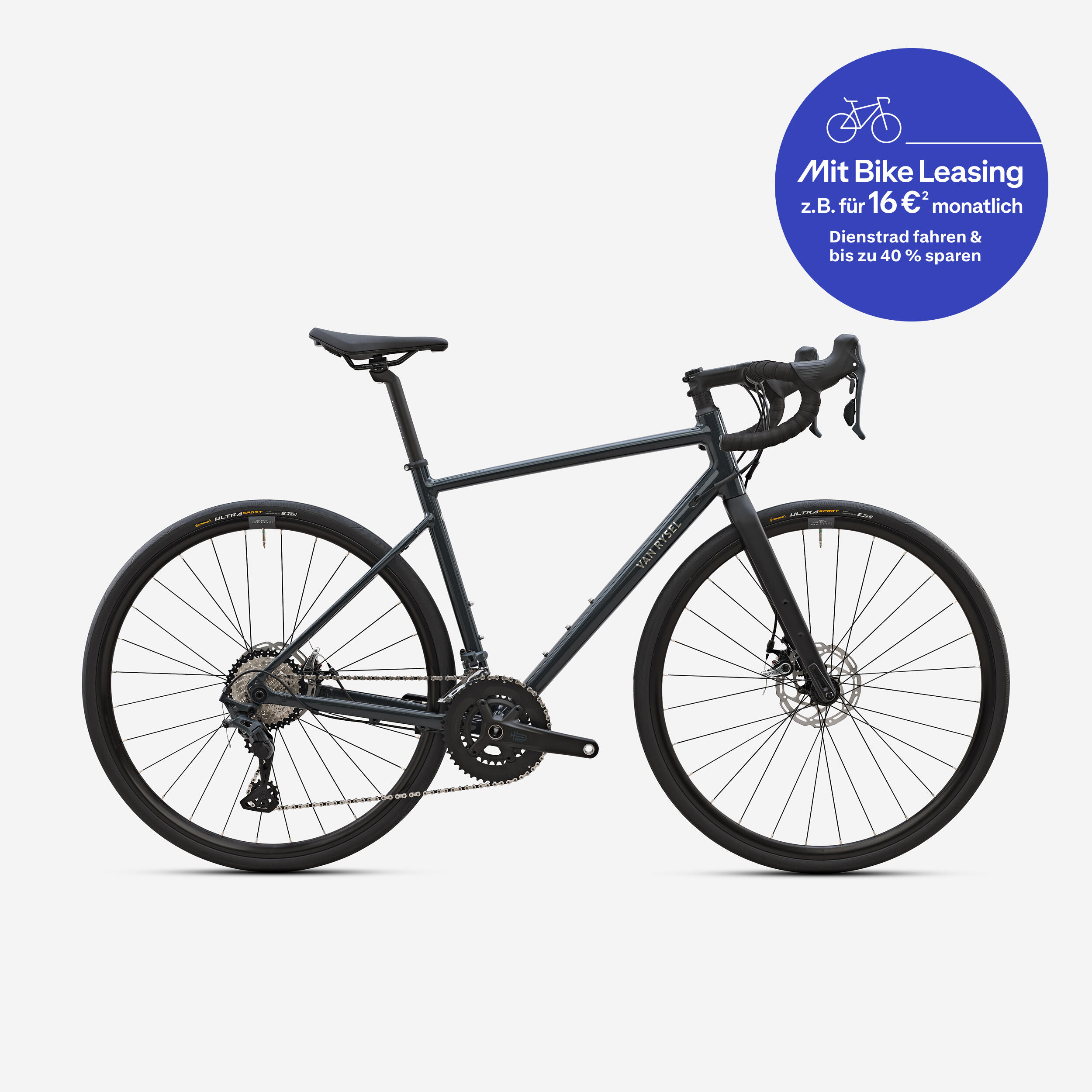 Endurance Rennrad EDR AF Microshift Sword 2x10 dunkelgrau 2/12