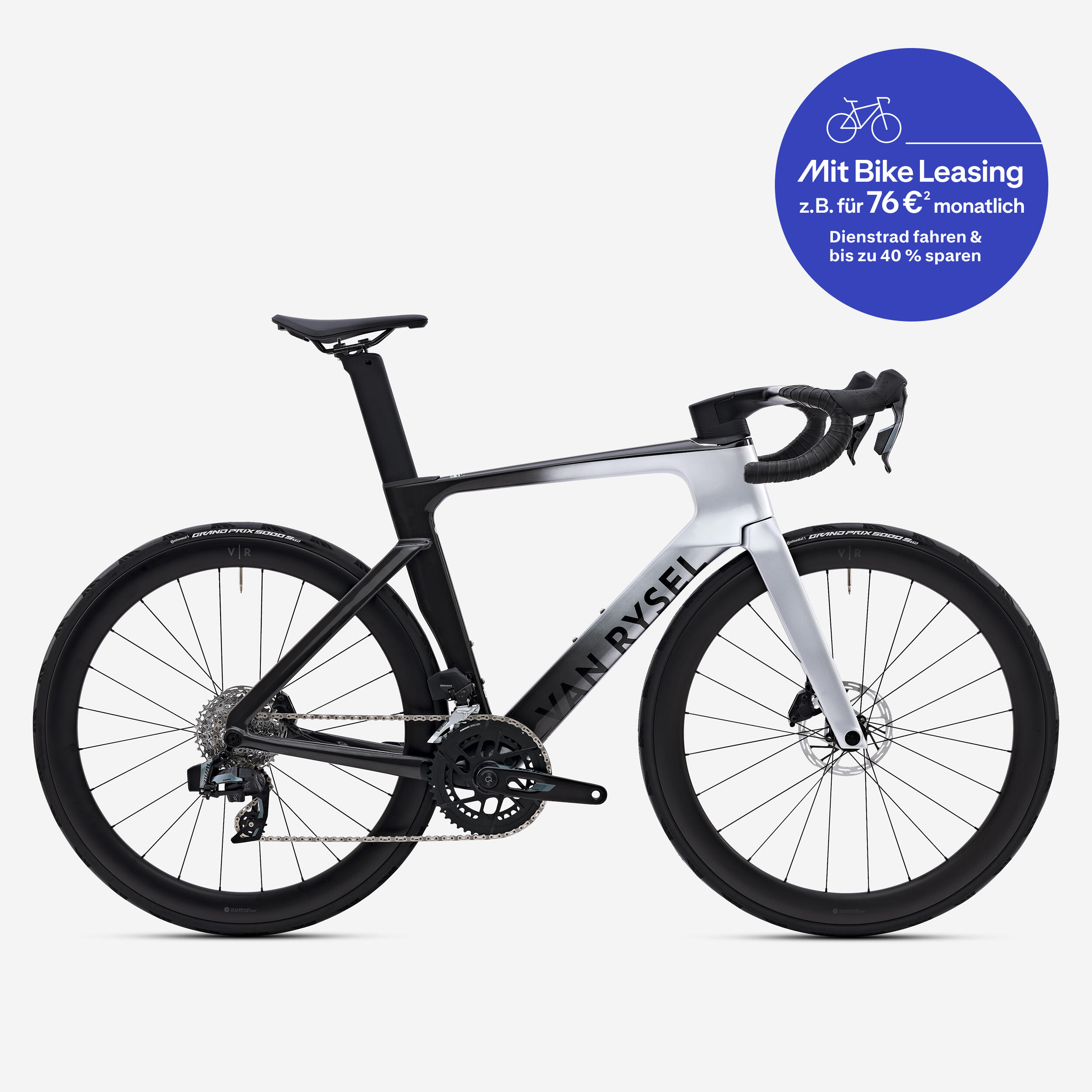 Race Rennrad RCR-F Pro CF SRAM Rival AXS E1 2x12 Powermeter grau 2/18