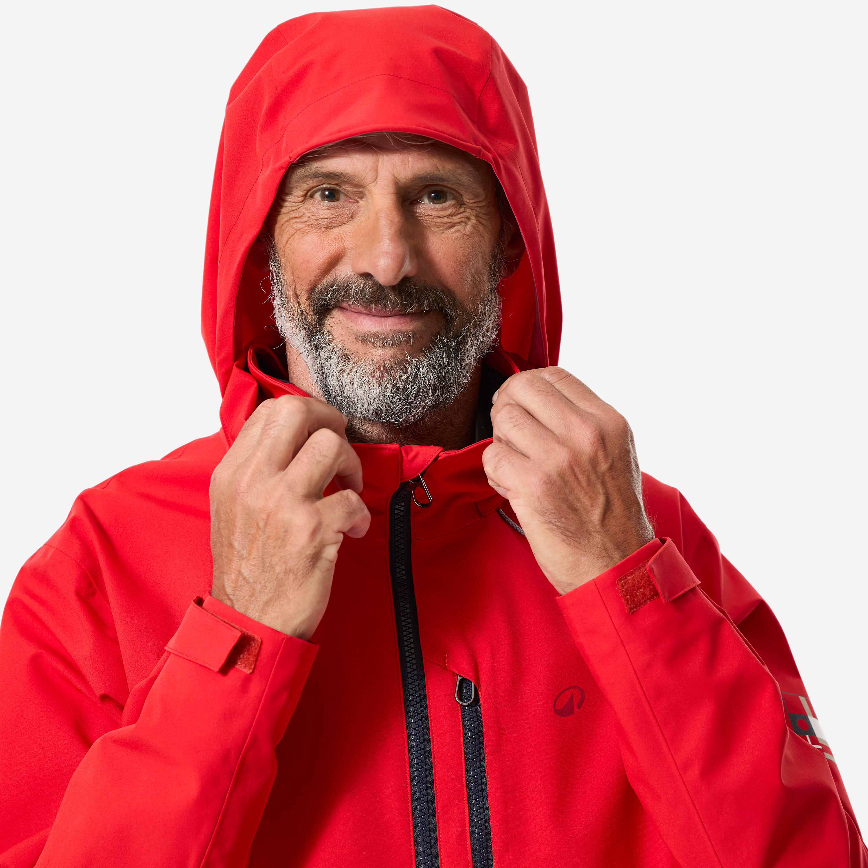 Segeljacke wasserdicht winddicht für Herren Sailing 500 rot 5/11