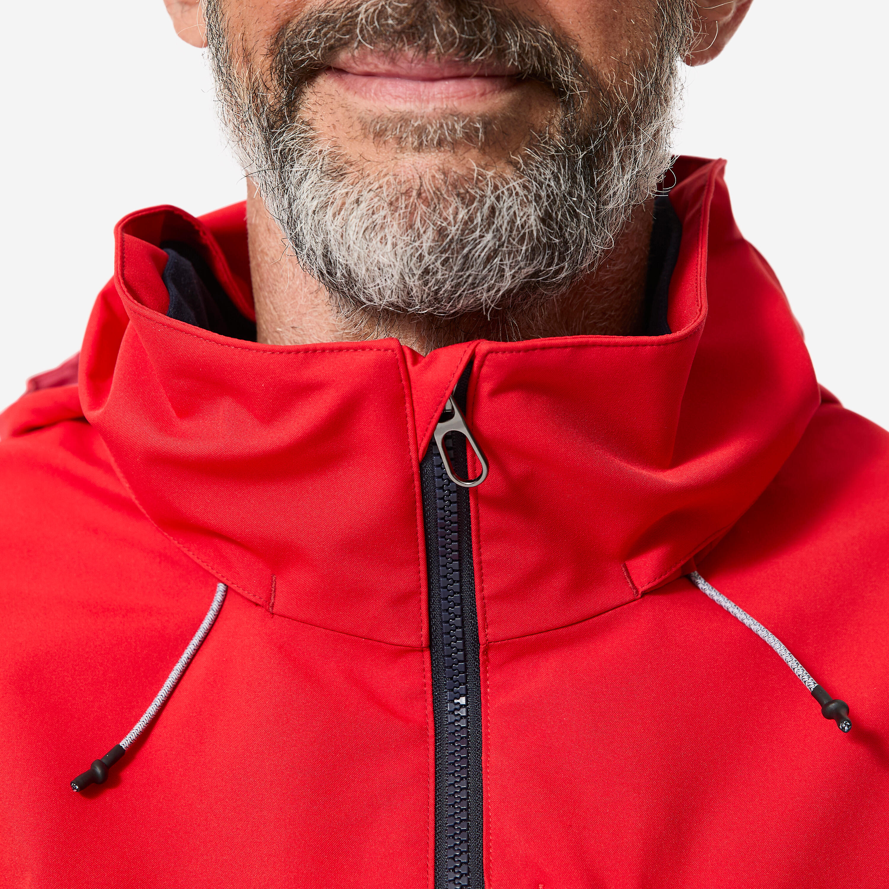 Segeljacke wasserdicht winddicht für Herren Sailing 500 rot 6/11
