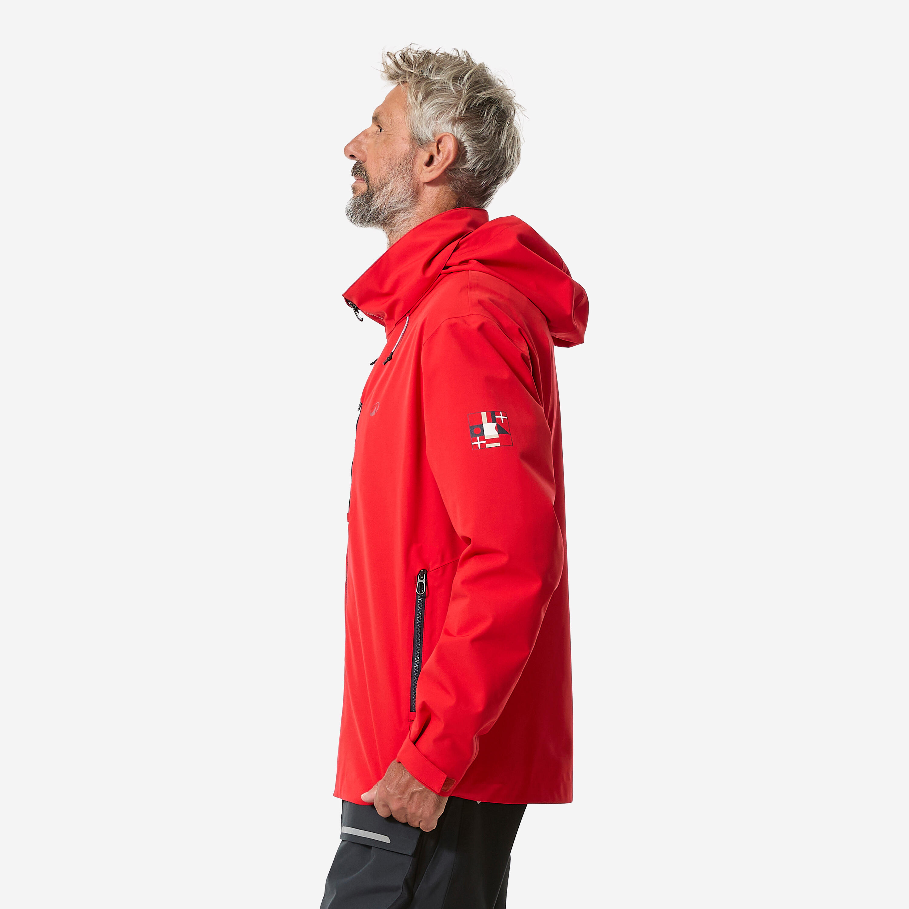 Segeljacke wasserdicht winddicht für Herren Sailing 500 rot 4/11