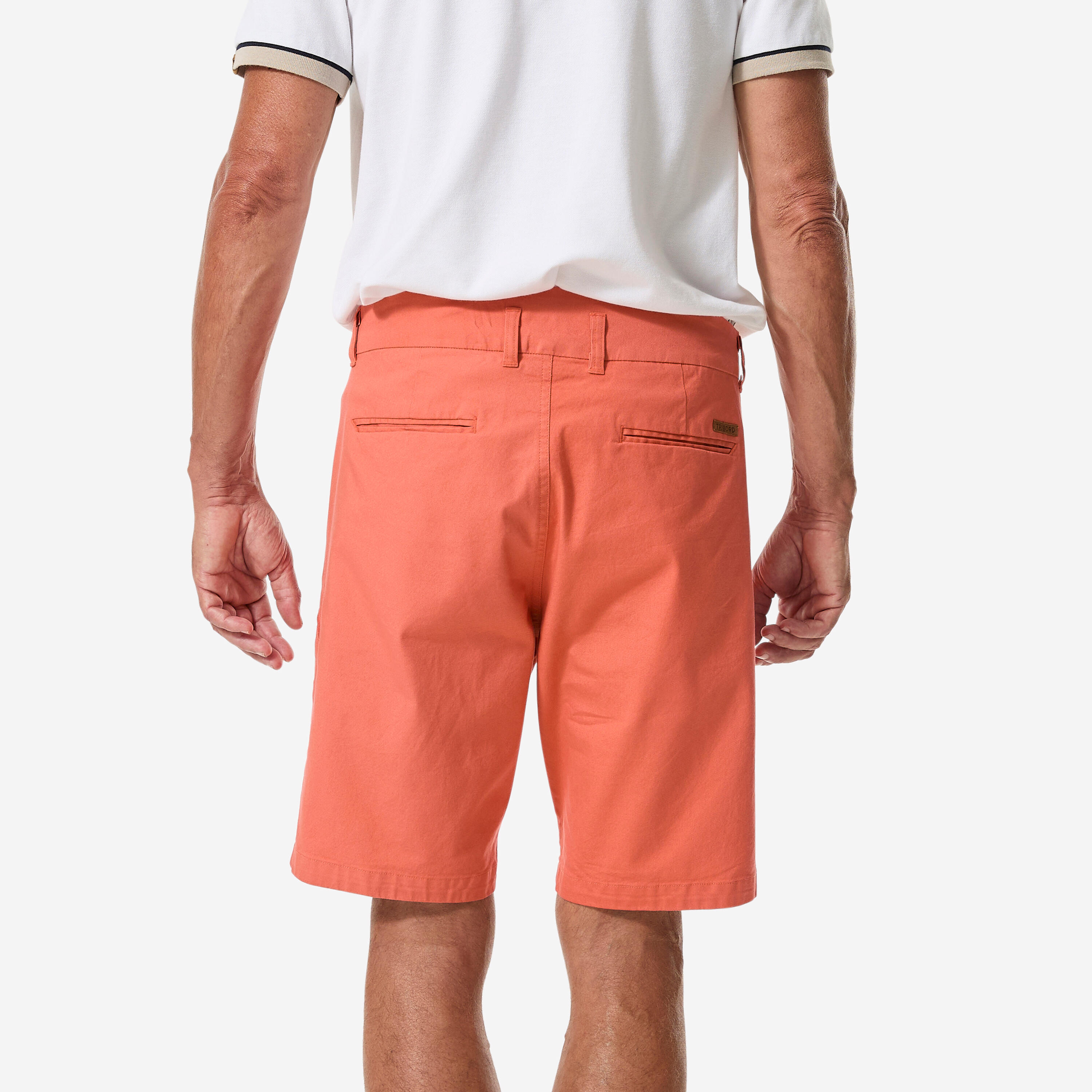 Segel-Bermudashorts für Herren - Sailing 100 ziegelrot 3/7