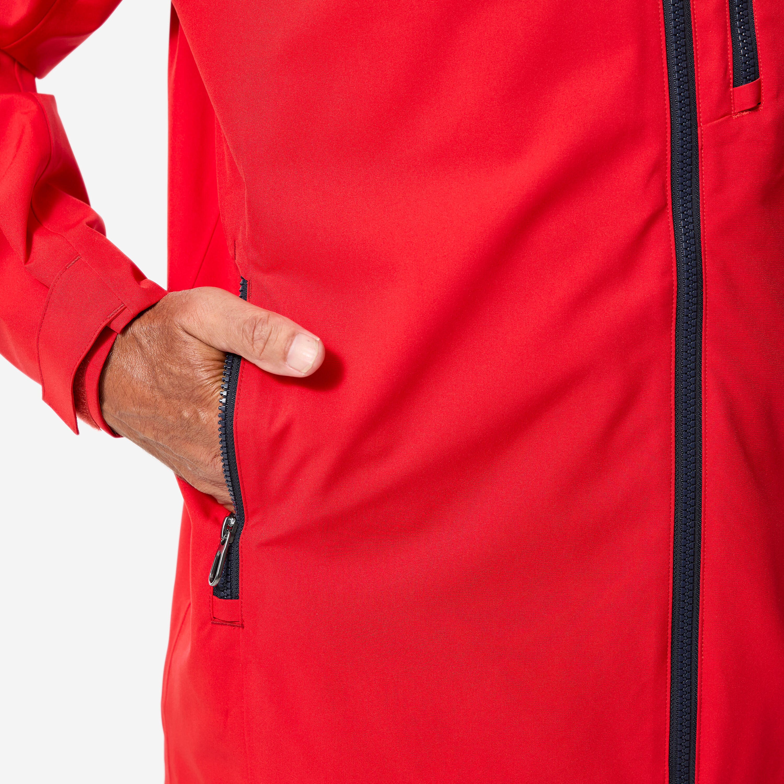 Segeljacke wasserdicht winddicht für Herren Sailing 500 rot 9/11