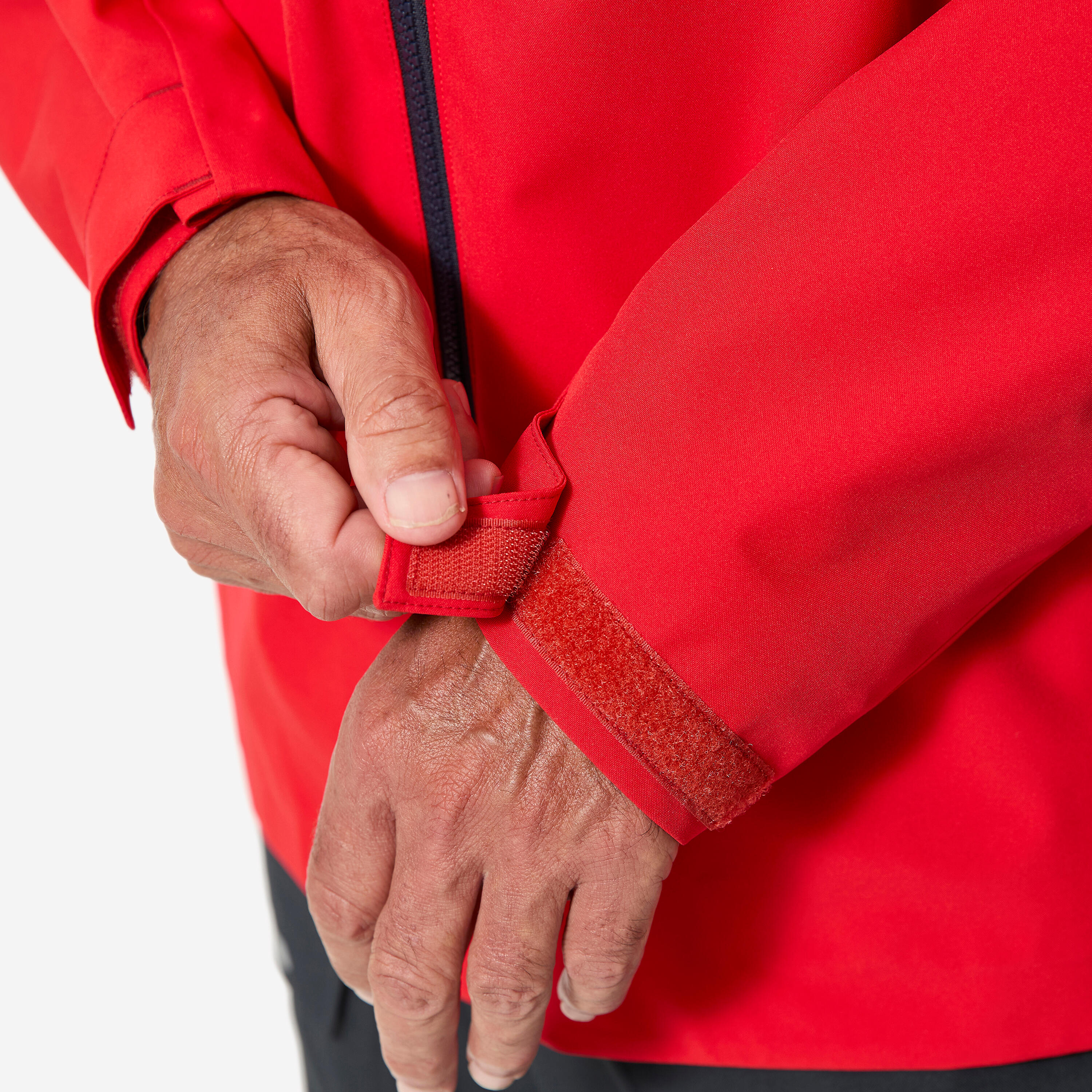 Segeljacke wasserdicht winddicht für Herren Sailing 500 rot 8/11