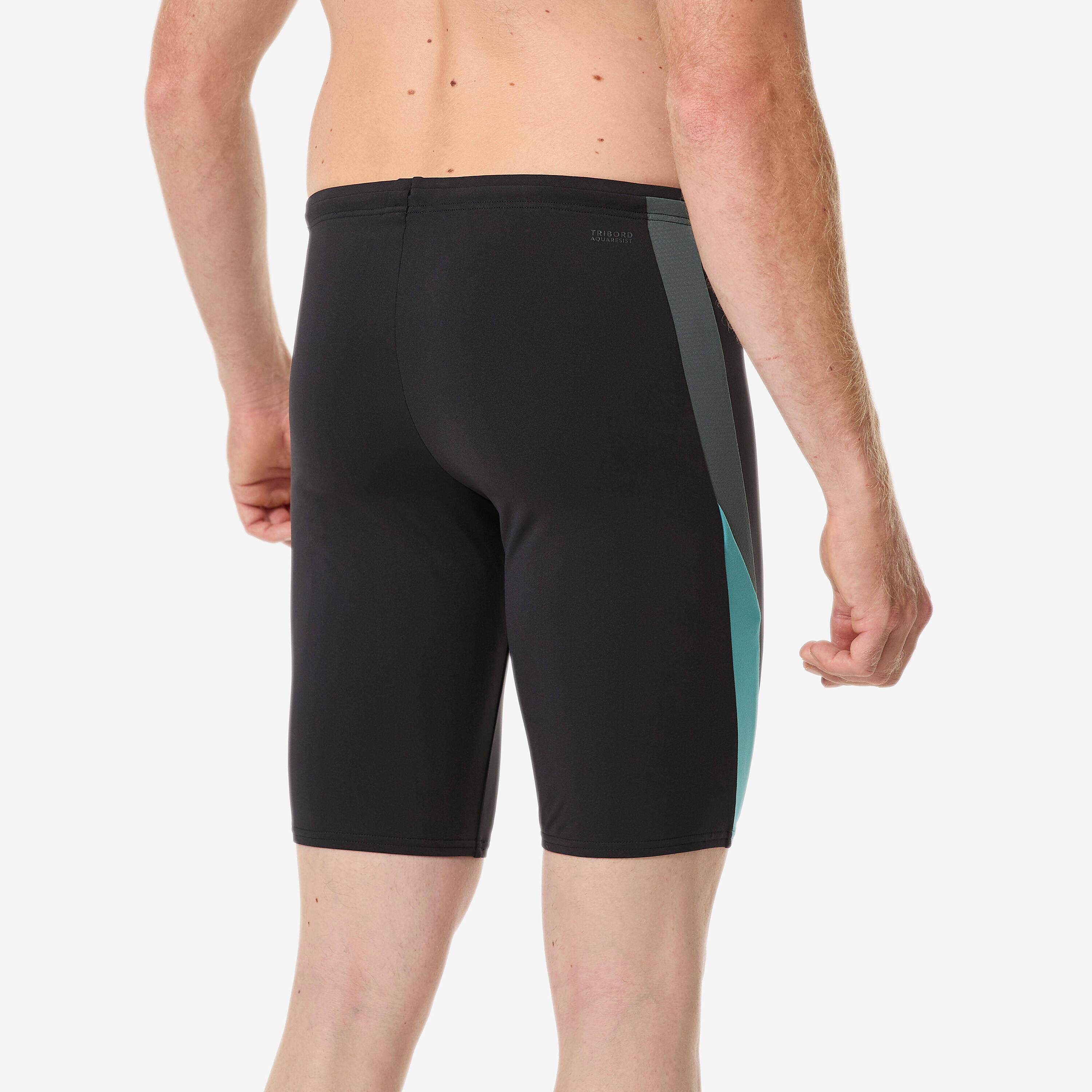 Men’s swimming jammer, Yoko turquoise -  5