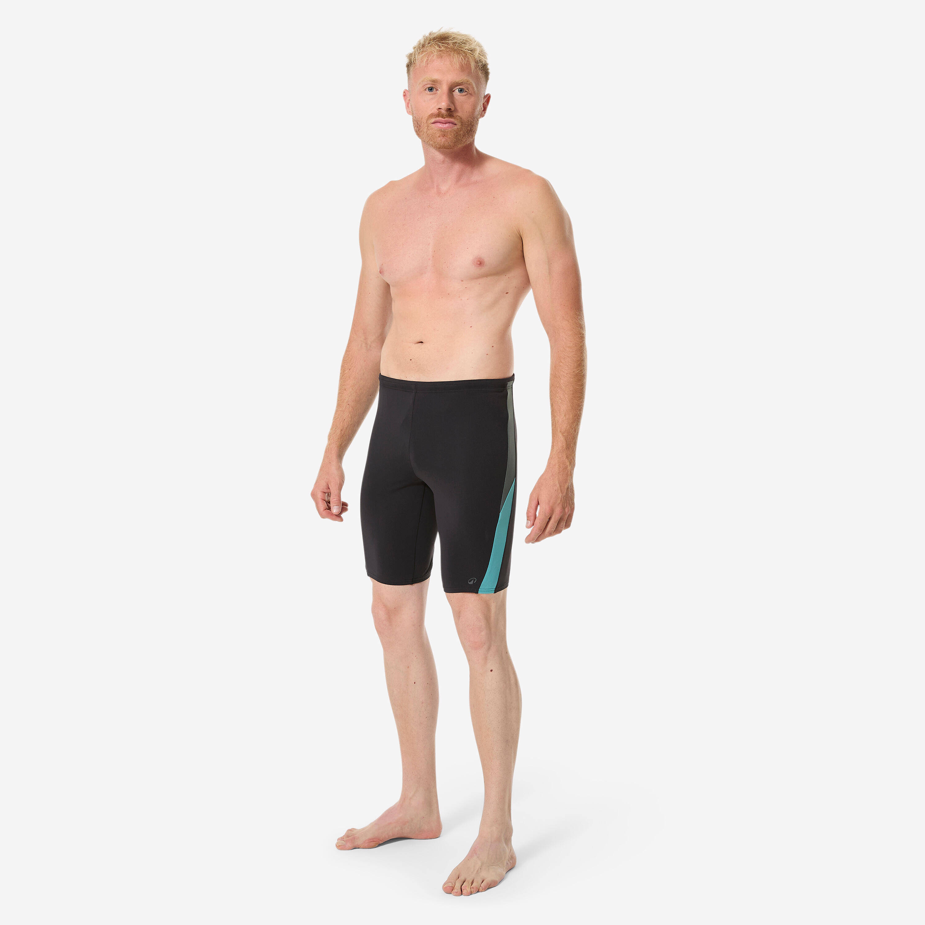 Men’s swimming jammer, Yoko turquoise -  3