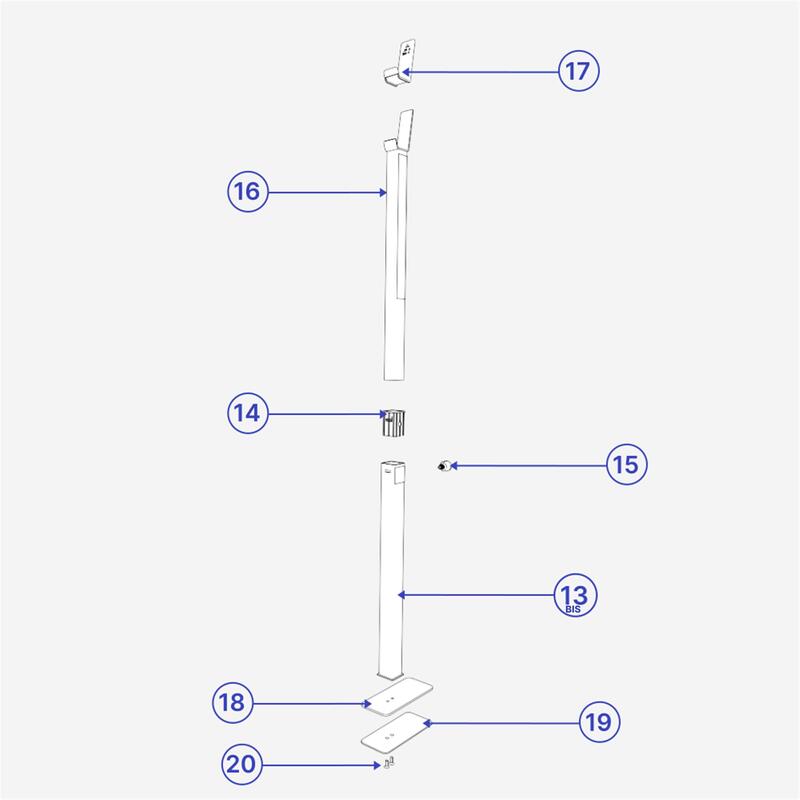 Pin blocare pull & turn - piesă de schimb bancă bench press multifuncțională