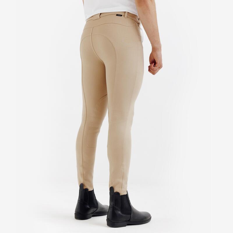 Pantalon Echitație 100 Bej Bărbați