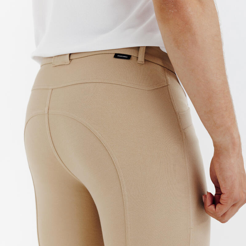 Pantalon Echitație 100 Bej Bărbați