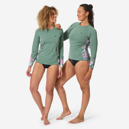 Футболка жіноча сонцезахисна Kanika для серфінгу хакі