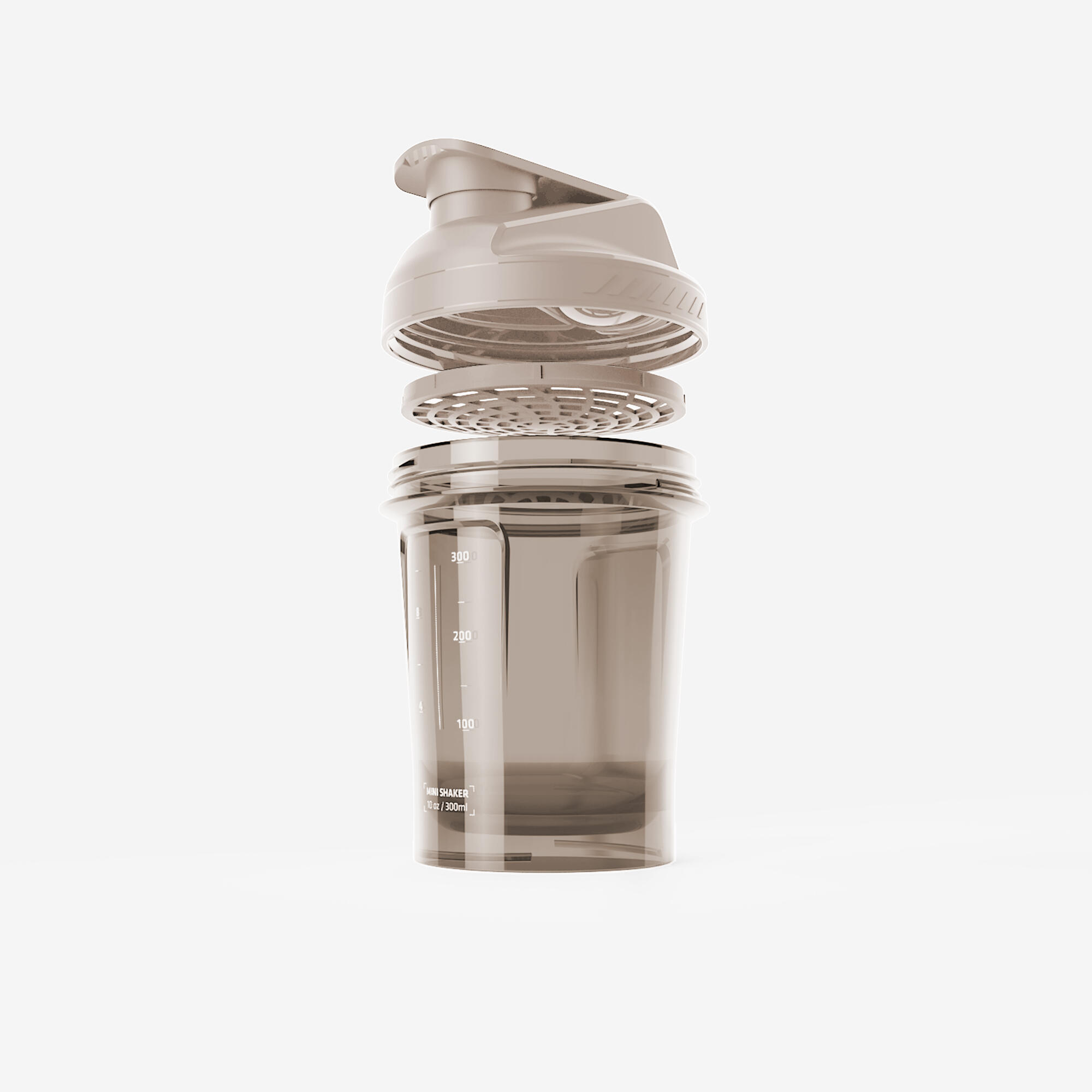 Mini shaker with sieve 300 ml - Beige